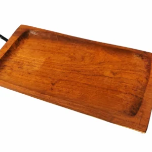 TABLA DE ALGARROBO 30X60 CON MANIJA DE HIERRO