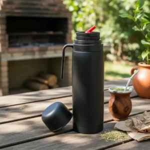 TERMO MEDIA MANIJA TOTAL BLACK 1LT