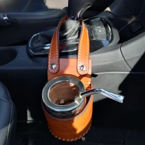 PORTA MATE CUERO VACUNO